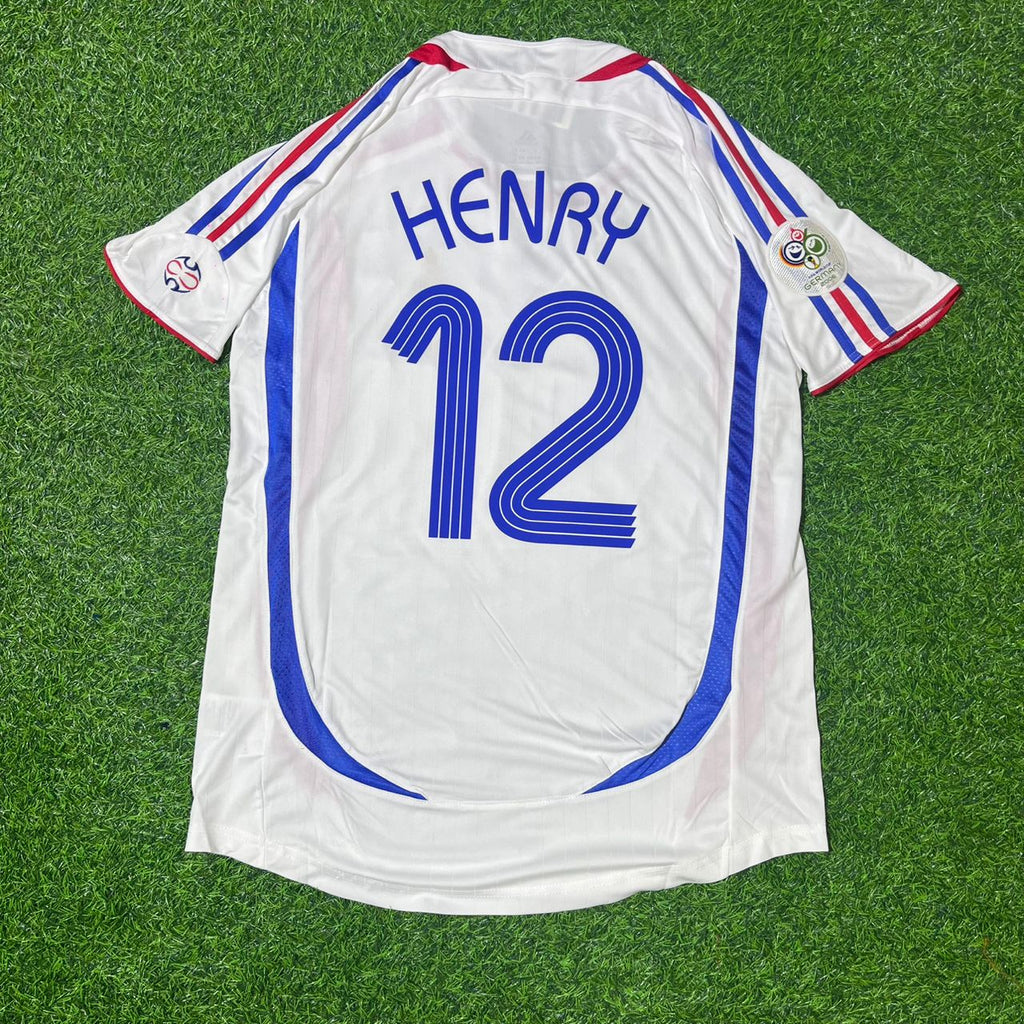2006 France World Cup Thierry Henry Final White Retro Kit – Back View