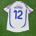 2006 France World Cup Thierry Henry Final White Retro Kit – Back View