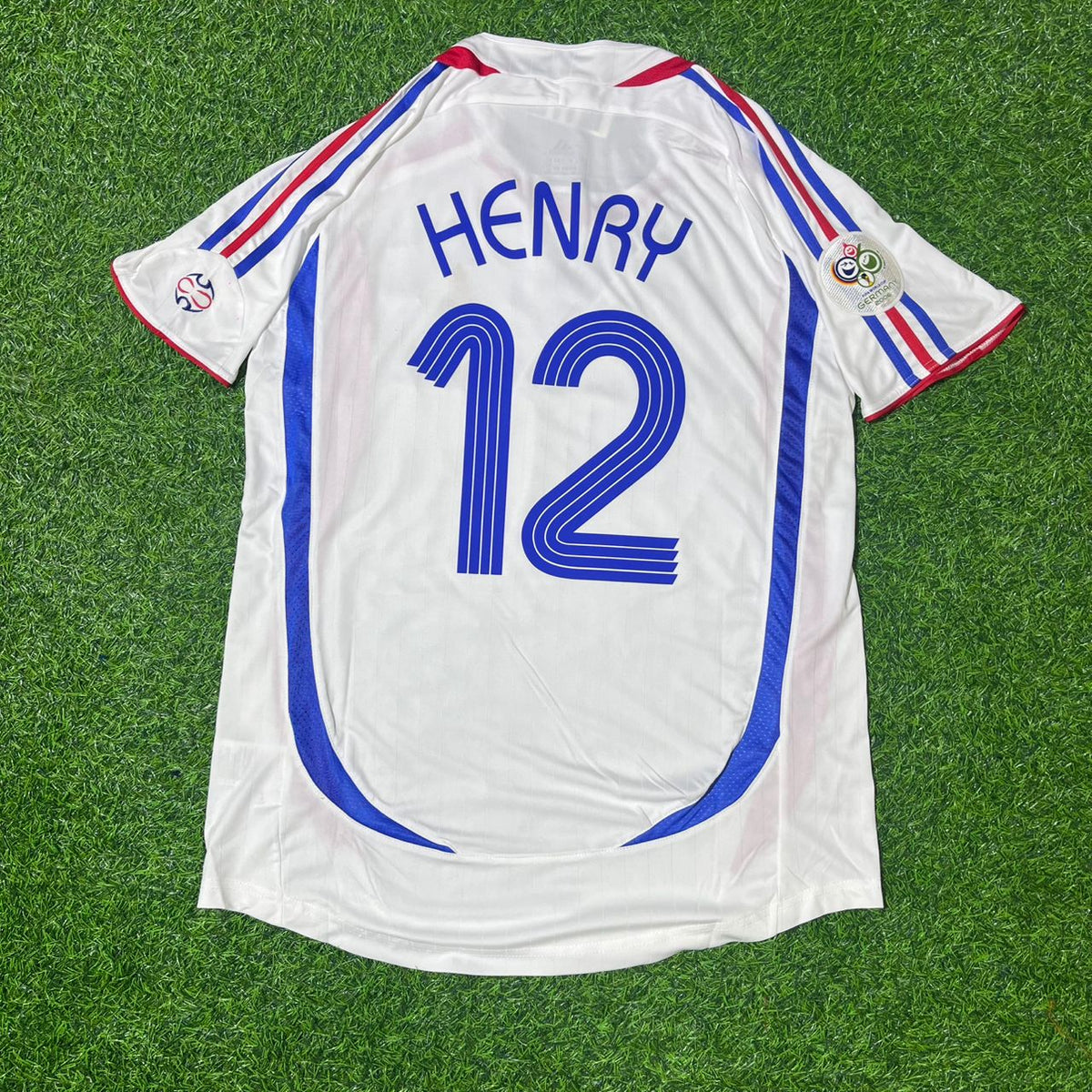 2006 France World Cup Thierry Henry Final White Retro Kit – Back View
