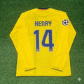 Barcelona 08/09 Season Yellow Away Retro Jersey – Thierry Henry FC – Back View