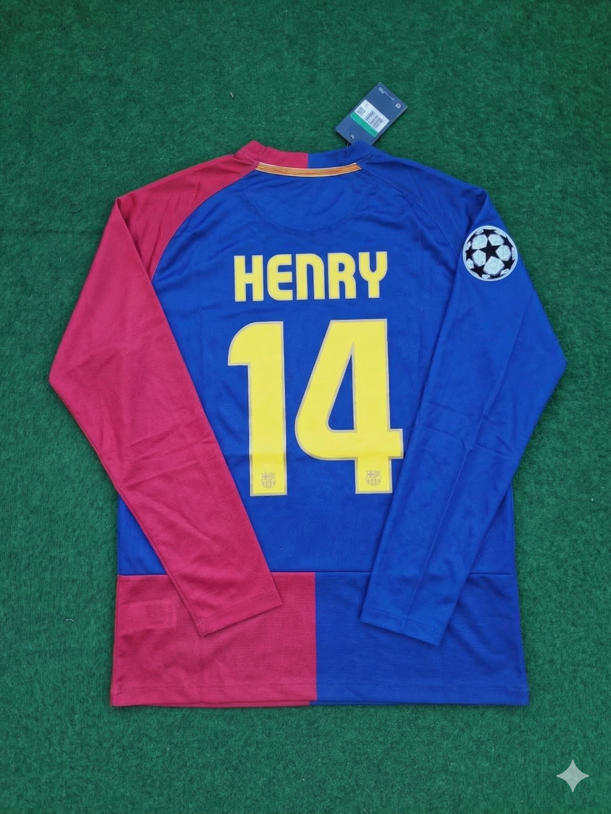 Barcelona 2009 Champions League Final Retro Jersey – Thierry Henry – Back View