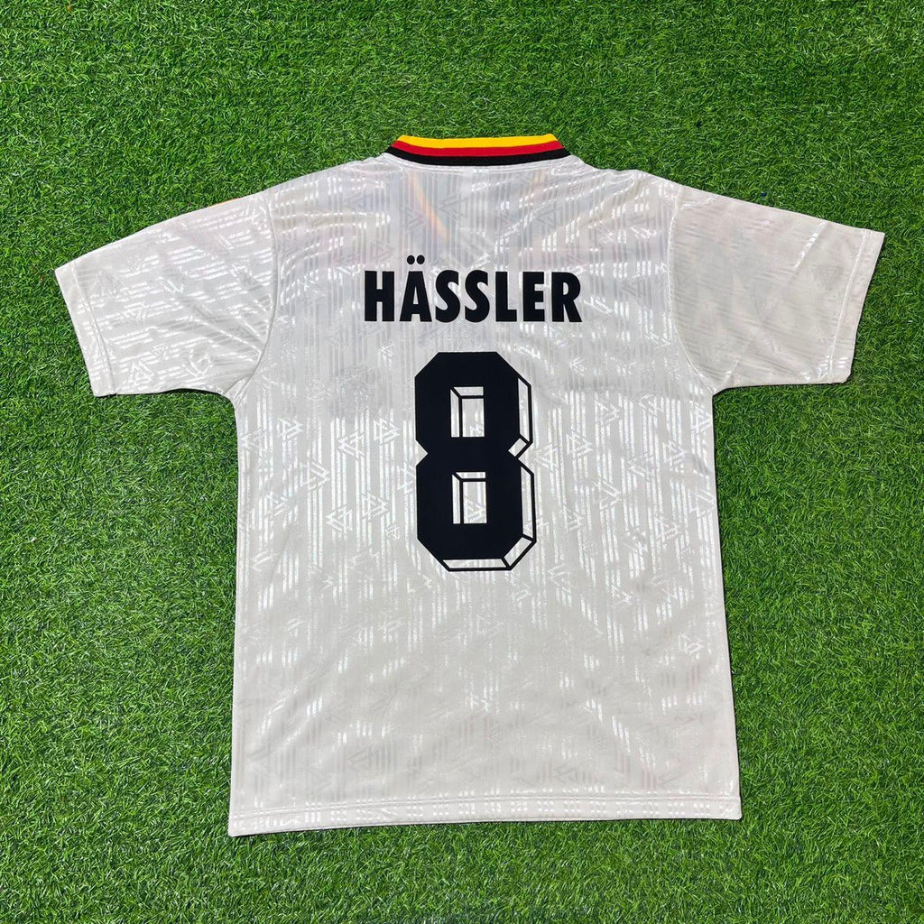 1994 Germany World Cup Thomas Hässler Deutschland Retro Football Jersey – Back View