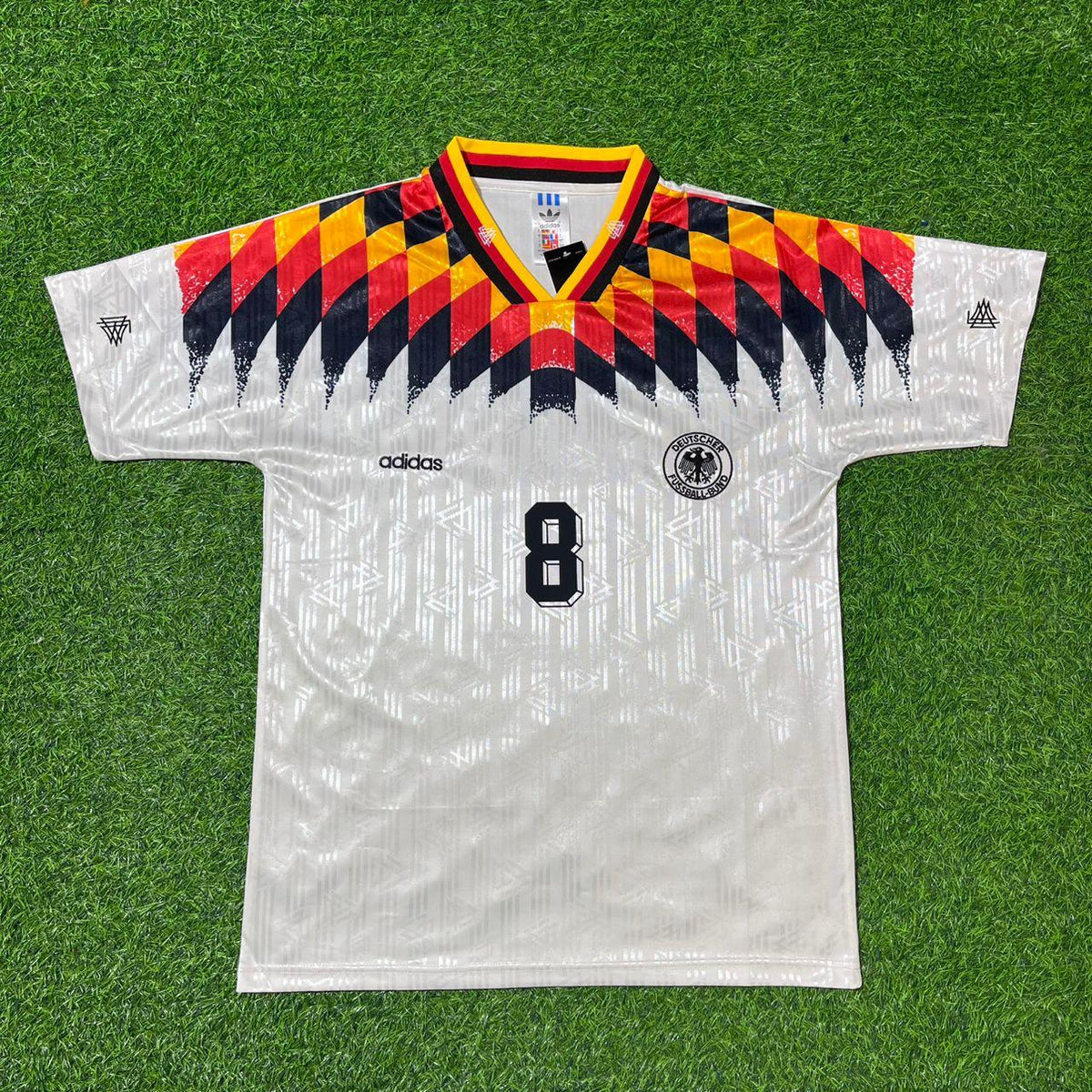 1994 Germany World Cup Thomas Hässler Deutschland Retro Football Jersey – Front View