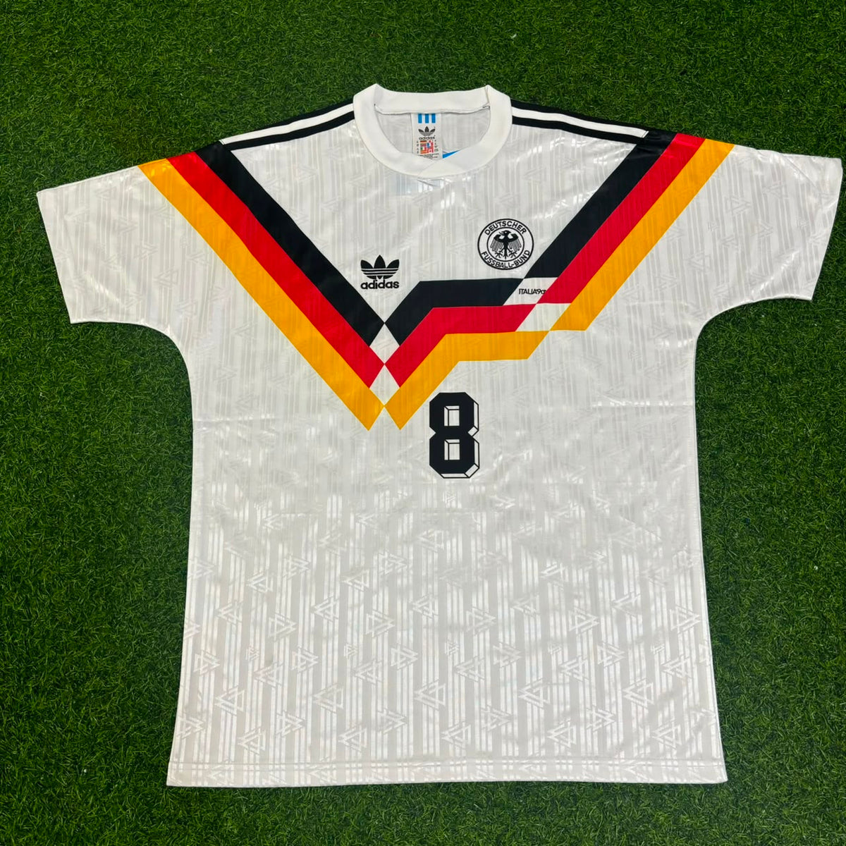 Thomas Hässler Germany 1990 World Cup Retro Football Jersey – Front View