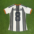 Thomas Hässler Germany Stripe Special Edition Black White Jersey – Back View