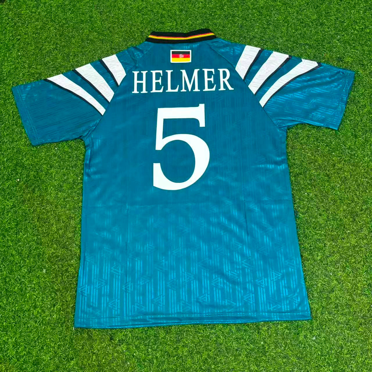 Germany Deutschland EURO 1996 Retro Jersey – Thomas Helmer – Back View