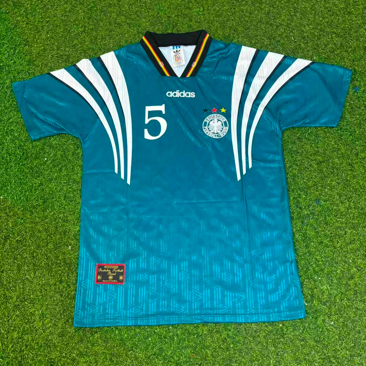 Germany Deutschland EURO 1996 Retro Jersey – Thomas Helmer – Front View