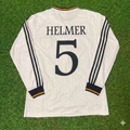 Germany EURO 1996 Final Home Long Sleeve Retro Football Jersey – Thomas Helmer #5 – Back View
