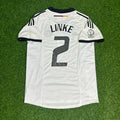 2002 Thomas Linke #2 Deutschland World Cup Heim Retro – Back View