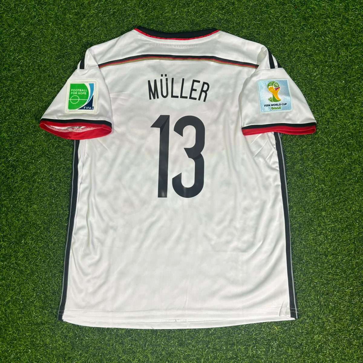 Germany 2014 World Cup Final Retro Jersey – Thomas Müller 13 – Back View