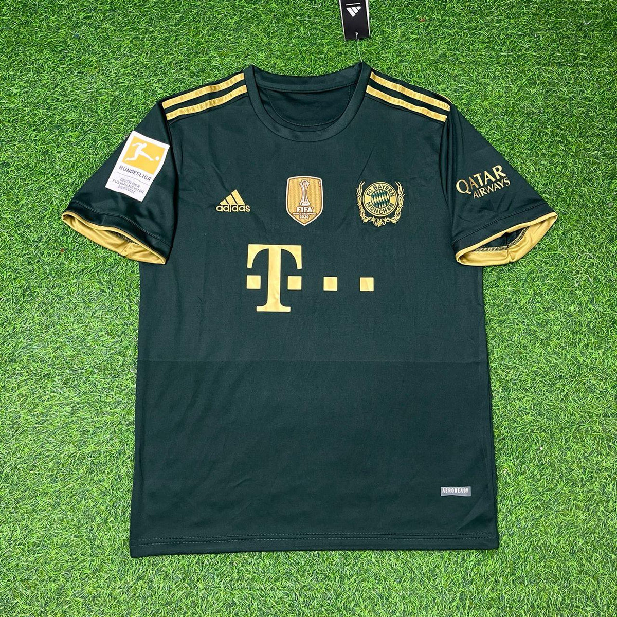 Kingsley Coman Bayern Munich 2021-2022 Oktoberfest Green Special Edition Football Jersey – Front View