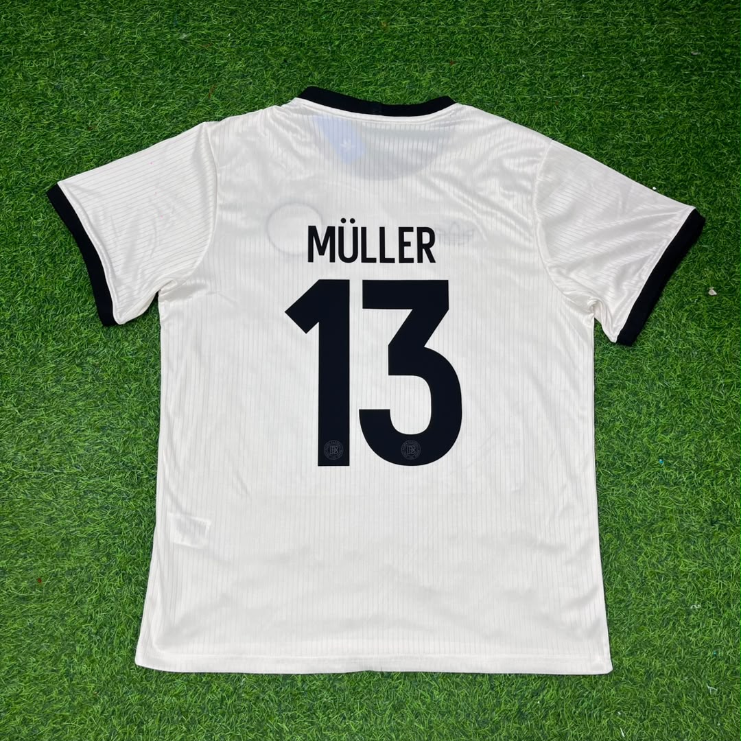 Thomas Müller Germany 125 Year Special White Football Jersey – Back View