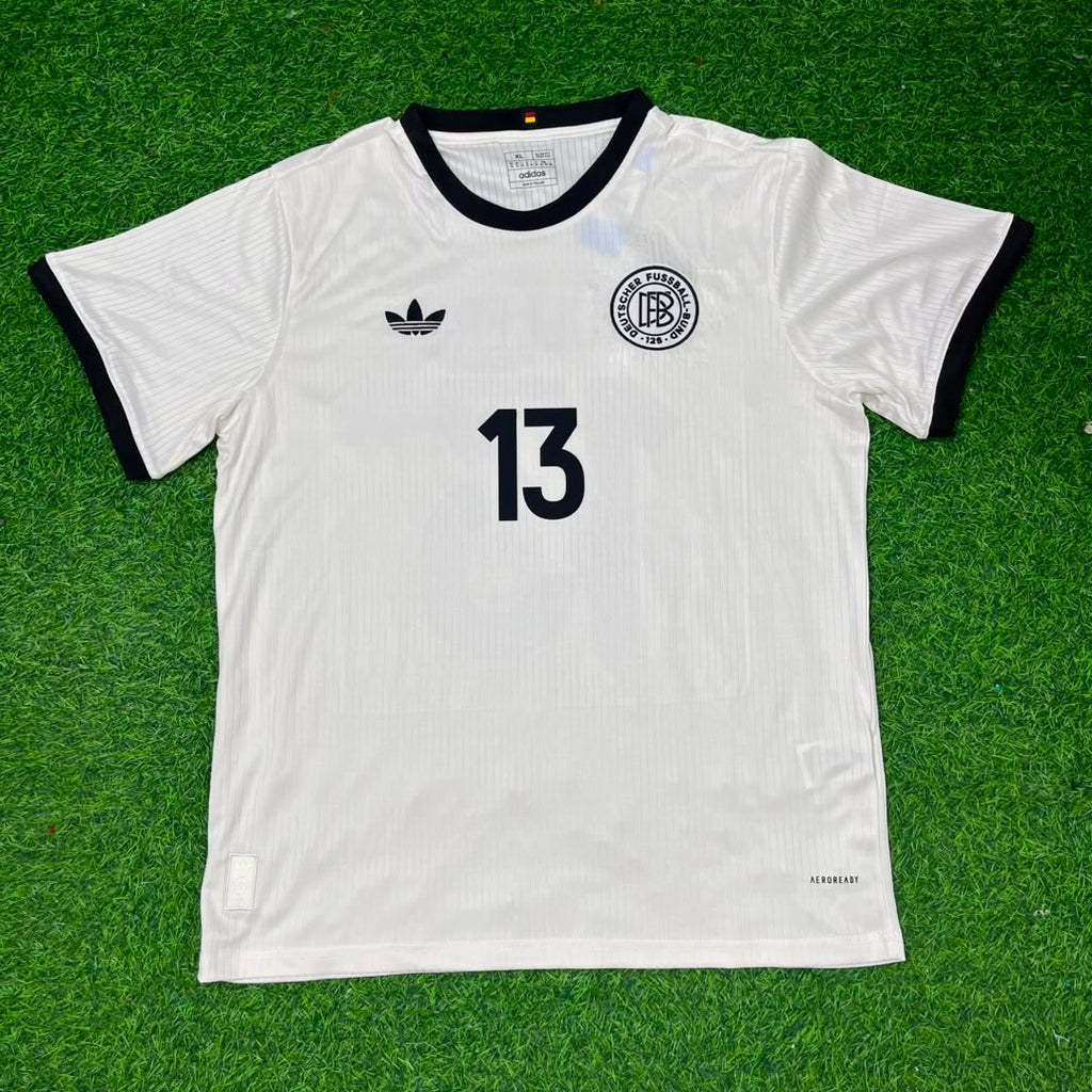 Thomas Müller Germany 125 Year Special White Football Jersey – Front View