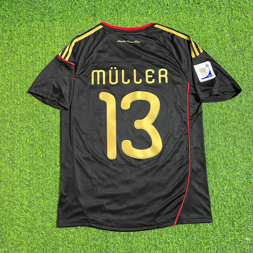Thomas Müller - Germany Deutschland 2010 World Cup Black Jersey – Back View