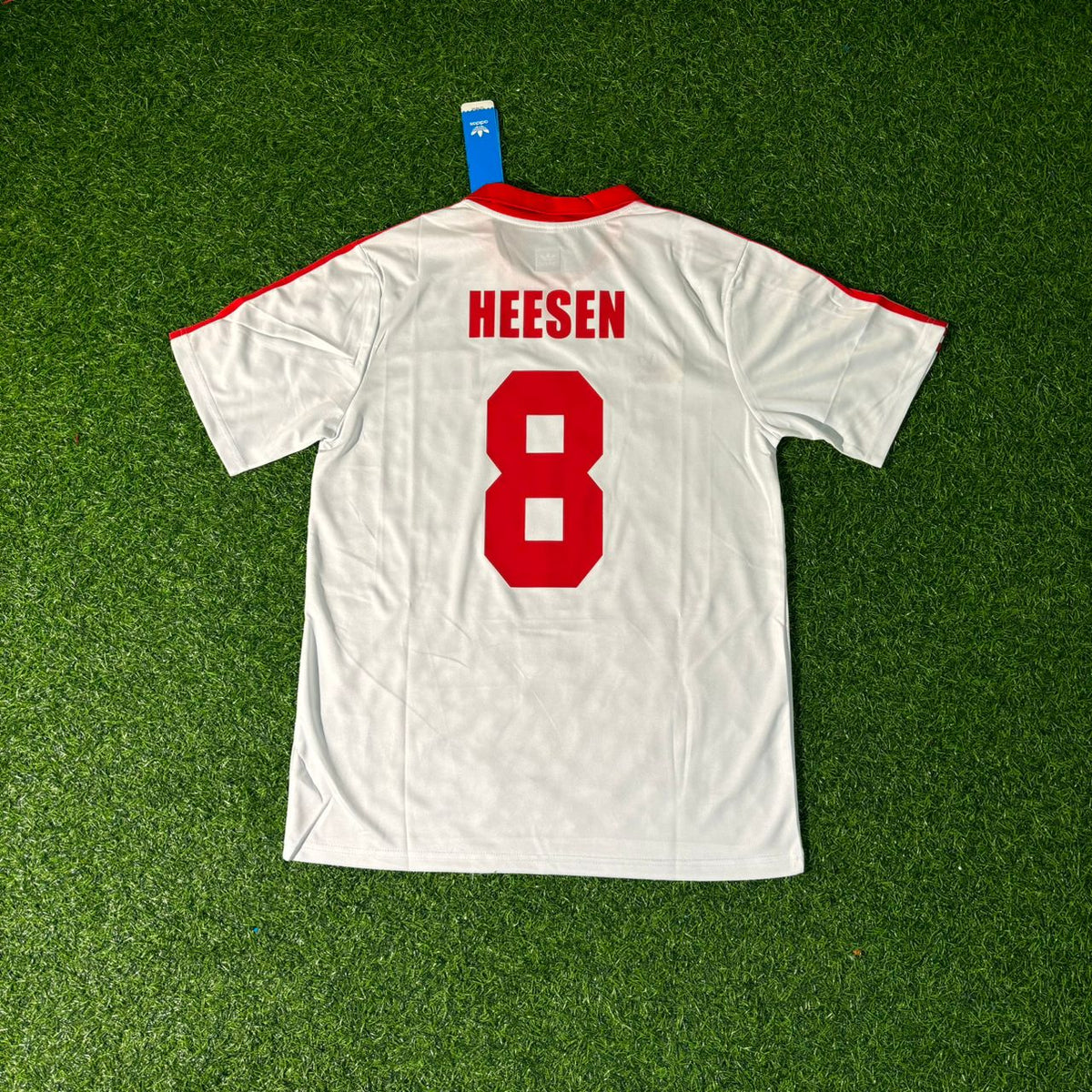 Thomas von Heesen Hamburger SV 1988 Weißes Heimtrikot Retro – Back View