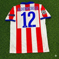 2014 Toby Alderweireld 12- Atlético Madrid Champions League Final Retro Football Jersey – Back View