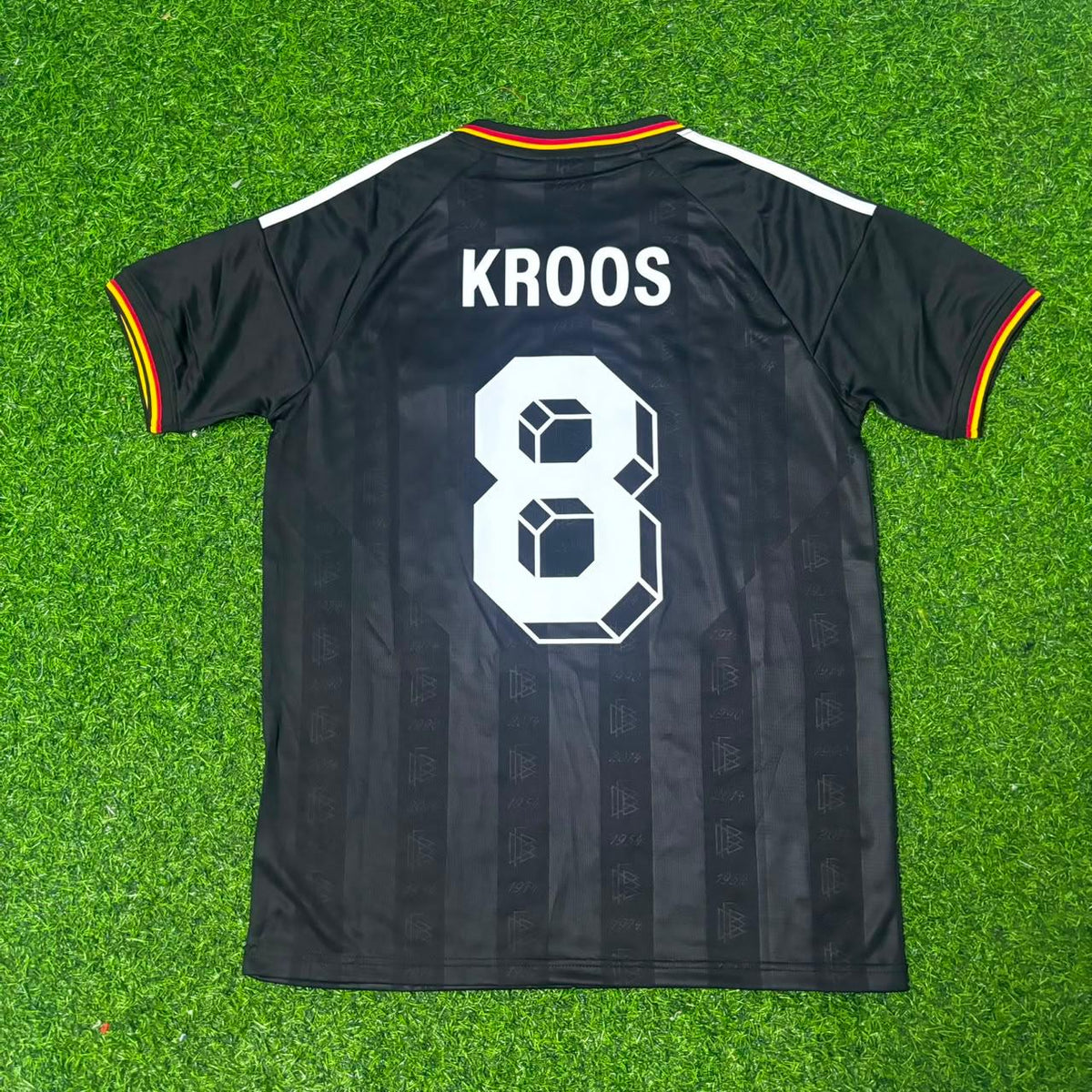Germany Black Retro Vintage Football Jersey – Toni Kroos 8# – Back View