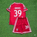 Bayern Munich 2013 Champions League Final Kids Retro Kit – Toni Kroos #39 – Back View