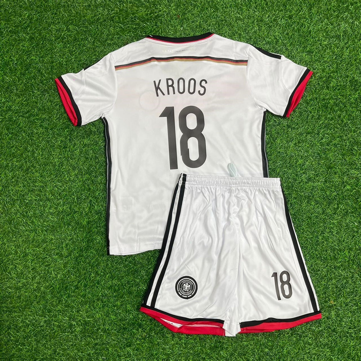 2014 Germany World Cup Toni Kroos Kids Retro Football Jersey – Back View