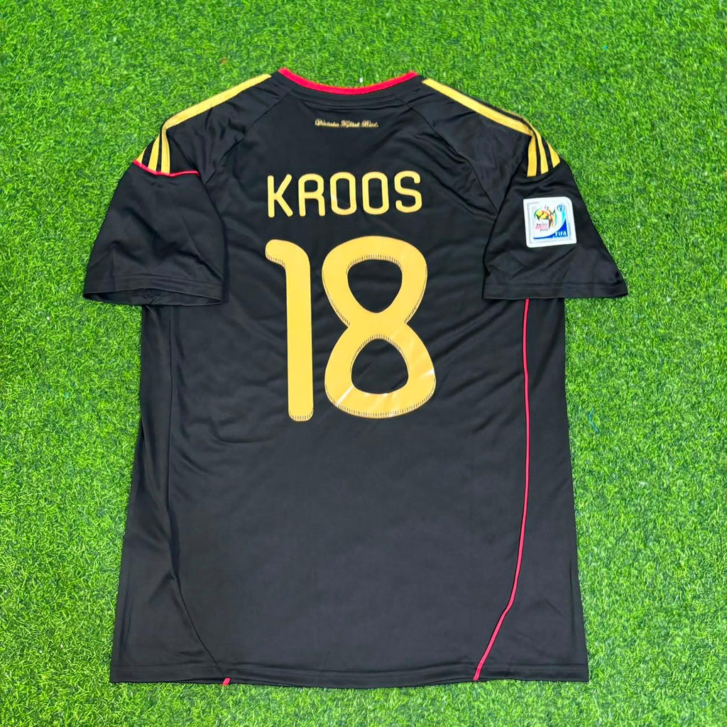 Toni Kroos - Germany Deutschland 2010 World Cup Black Jersey – Back View