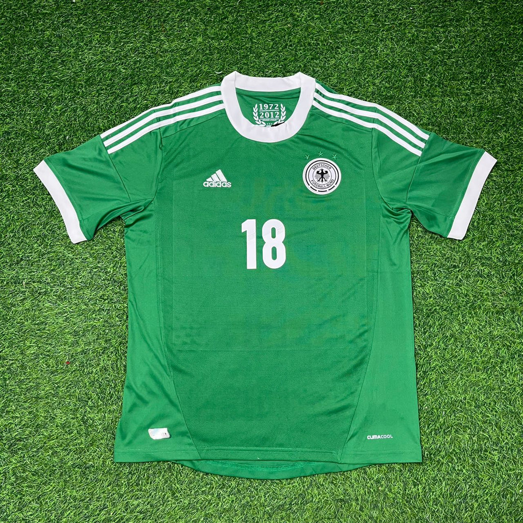 Germany EURO 2012 Green Retro Football Jersey – Toni Kroos – Front View