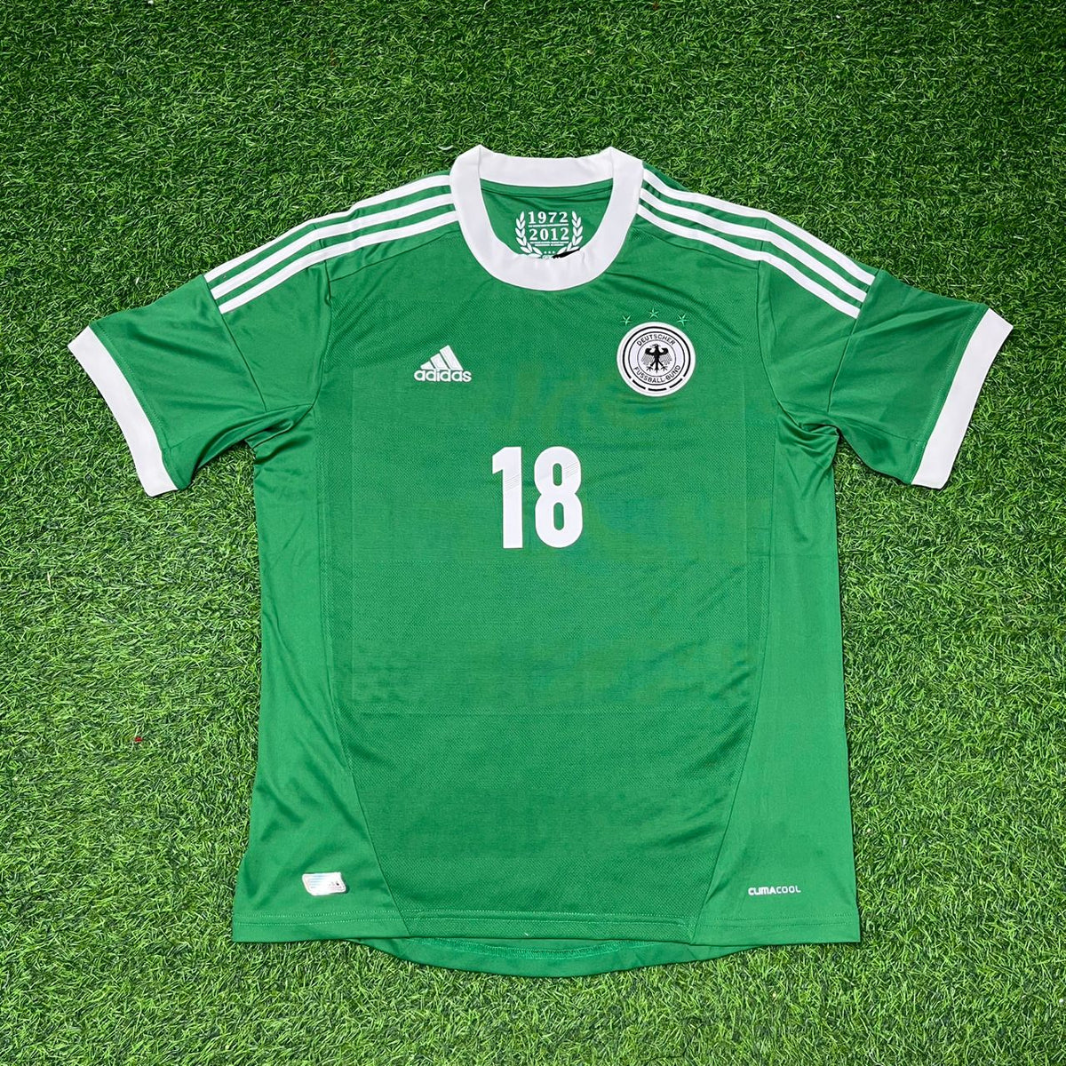 Germany EURO 2012 Green Retro Football Jersey – Toni Kroos – Front View