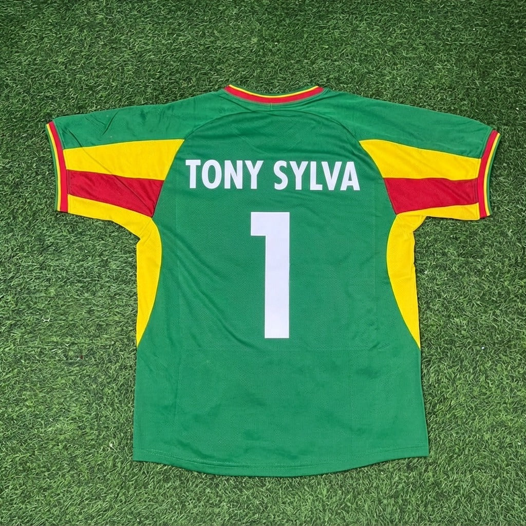 Tony Sylva Senegal 2002 World Cup Retro Goalkeeper Jersey – Back View
