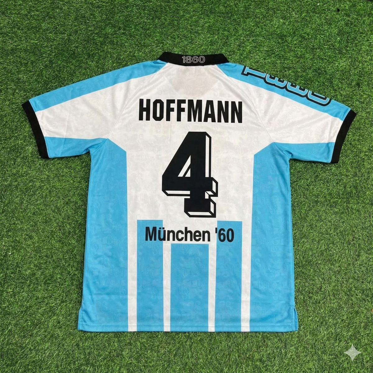 Torben Hoffmann 1860 Munich Retro Football Jersey Collection – Back View
