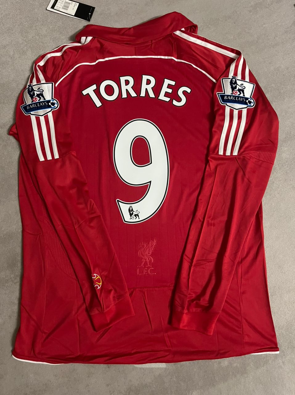Fernando Torres Liverpool 2007-2008 Red Retro Kit Jersey – 7