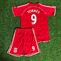 Fernando Torres 9 - Liverpool FC 2007/08 Kids Kit Jersey KinderTrikot Enfant – Back View