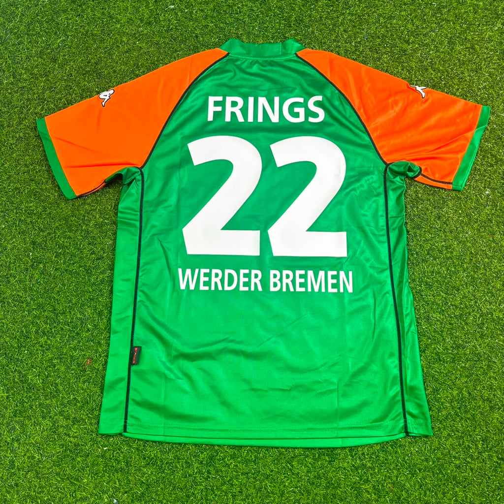 2003/04 Torsten Frings Werder Bremen Heim Retro Fussballtrikot Jersey – Back View
