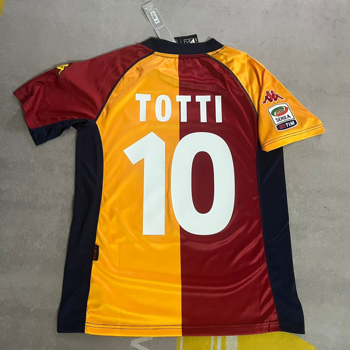 Francesco Totti 2001 Retro Football Jersey – Back View
