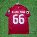 Trent Alexander-Arnold Liverpool 2019 CL Final Retro Kit Jersey – Back View