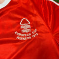 1977/80 Nottingham Forest European Cup Final Winners Red Home Retro Football Jersey – Back View
