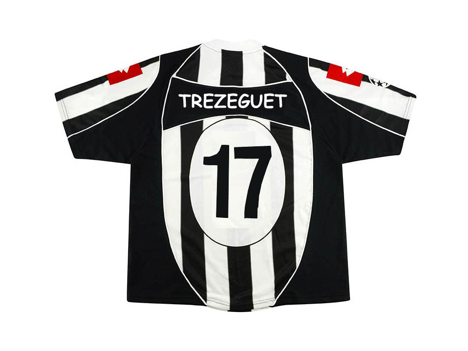 David Trezeguet Juventus 2002 2003 Retro Football Jersey – Back View
