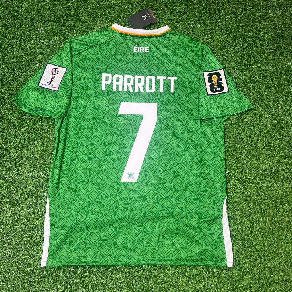 Ireland 2026 World Cup Qualifiers Green New Season Football Jersey – Troy Daniel Parrott – Back View