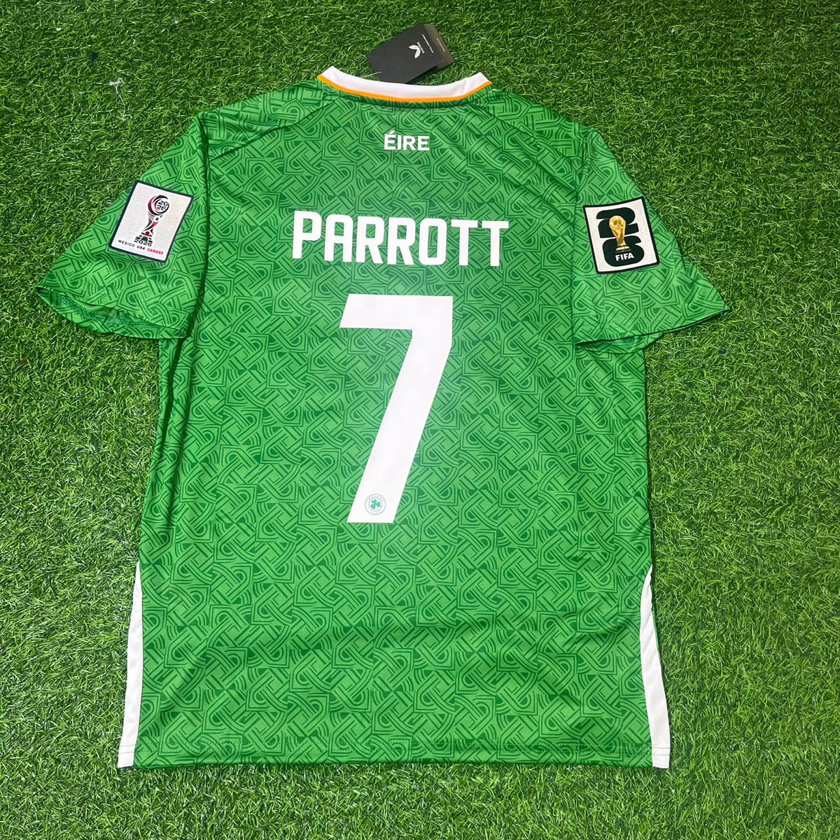 Ireland 2026 World Cup Qualifiers Green New Season Football Jersey – Troy Daniel Parrott – Back View