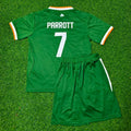 Troy Parrott Ireland 2026 Kids New Season Green Football Jersey – Back View