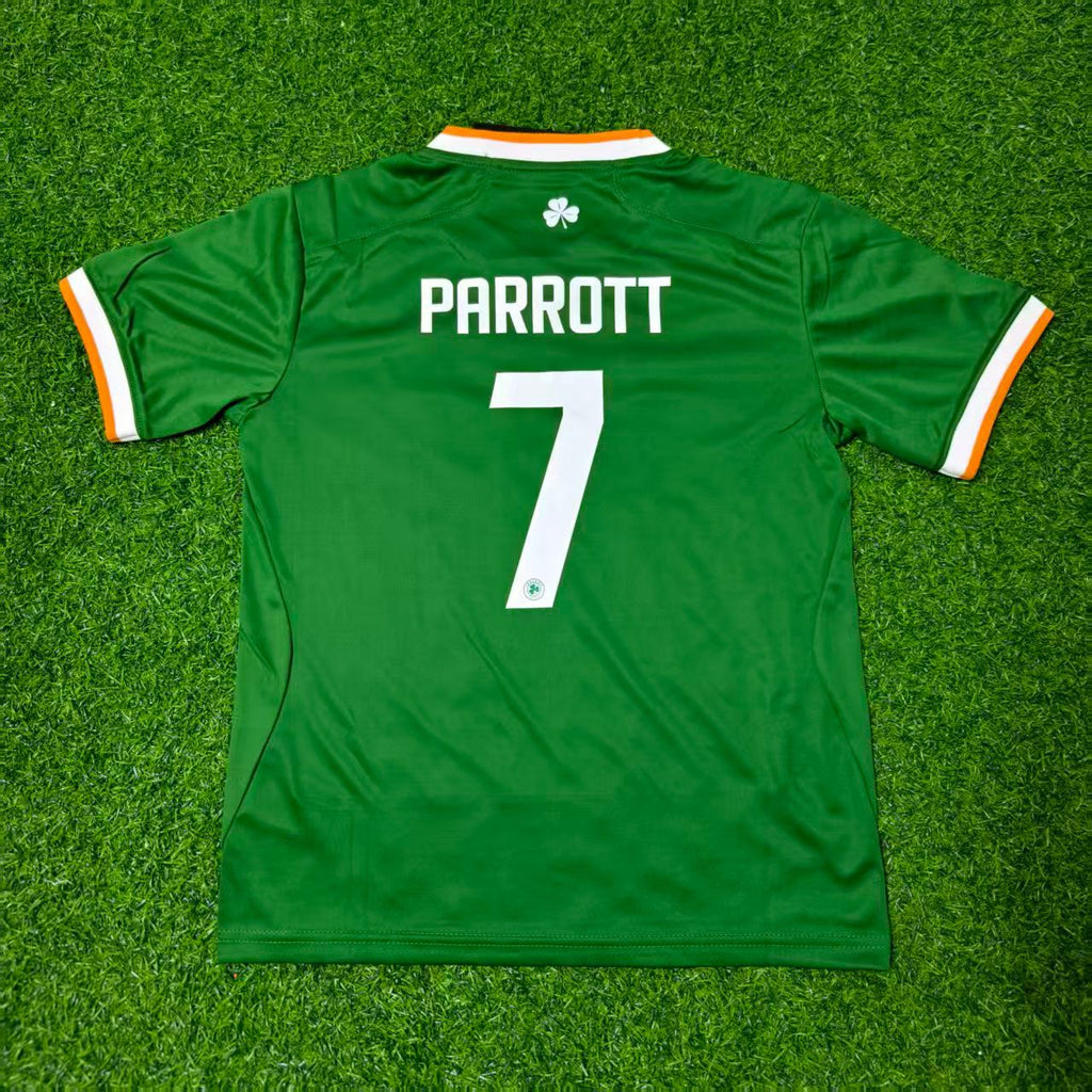 Ireland 2026 New Season Green Football Jersey – Troy Parrott – Back View