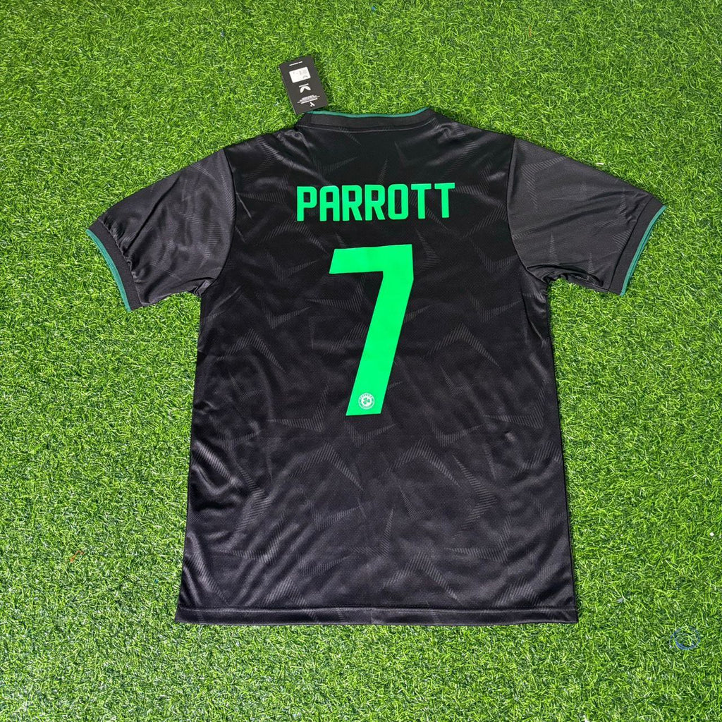 Ireland Black Green 2026 World Cup Football Jersey – Troy Parrott – Back View