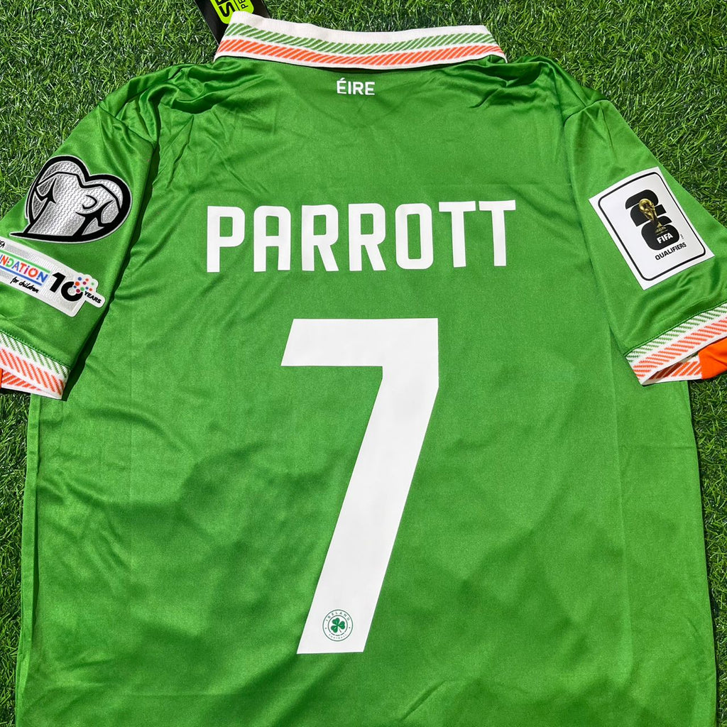 Ireland Éire Green 2026 World Cup Kids Football Jersey – Troy Parrott – 4