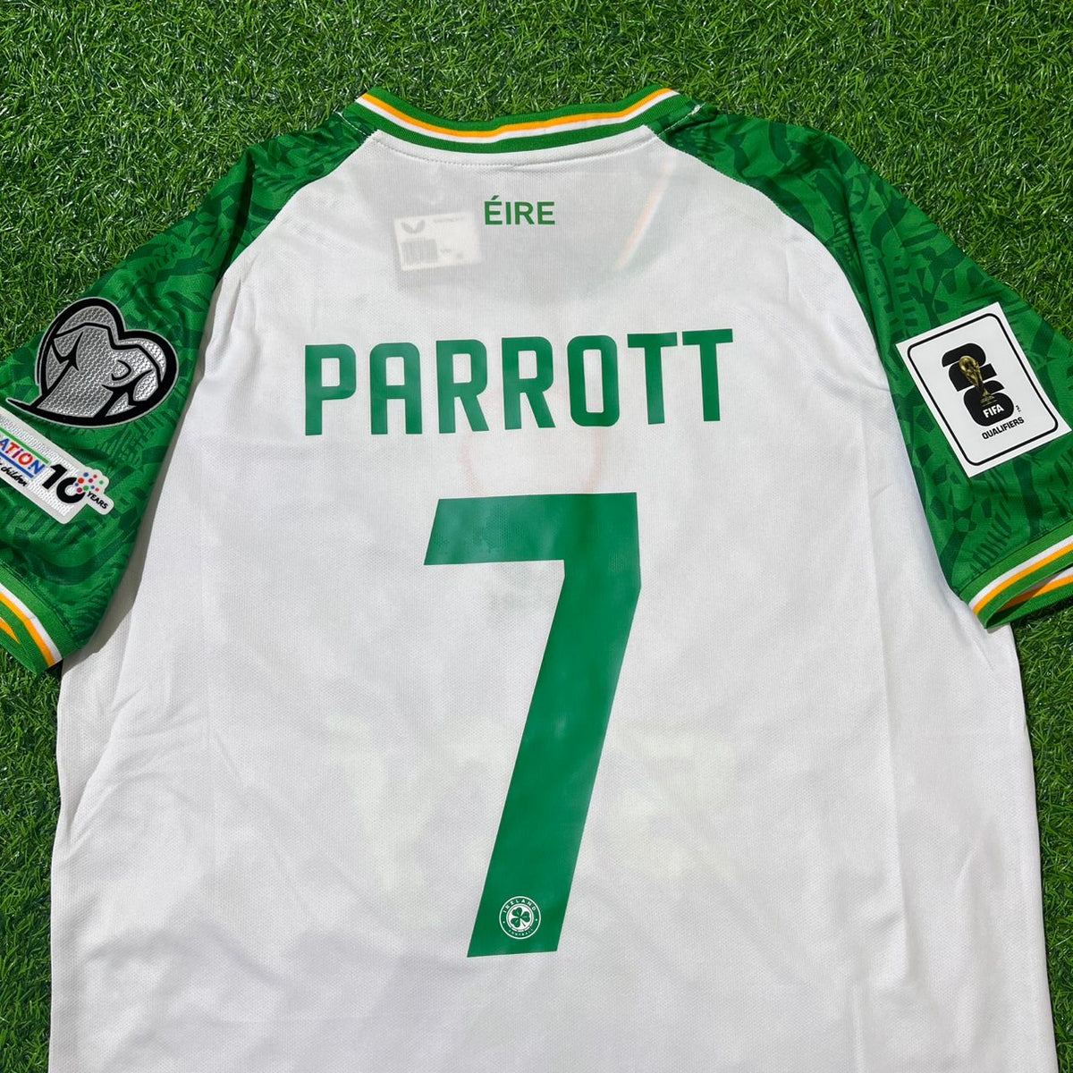 Ireland Éire National Team Football Jersey – Troy Parrott – Detailed View