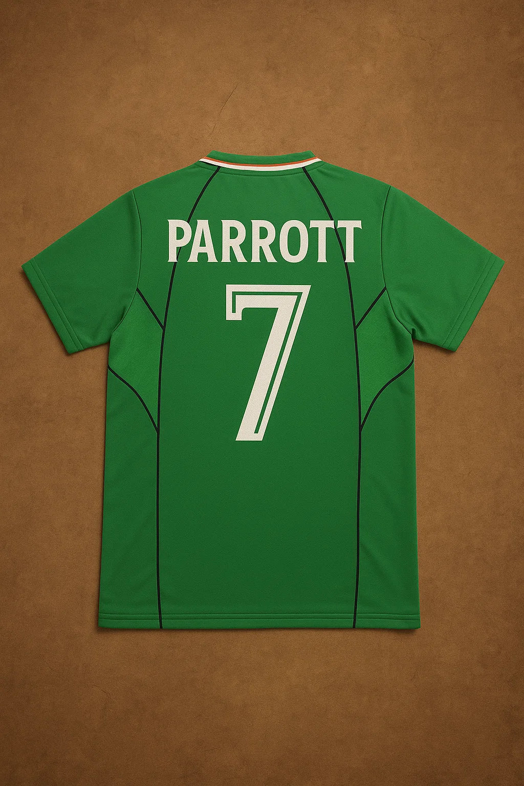 Ireland Retro Football Legend Jersey – Troy Parrott – Back View