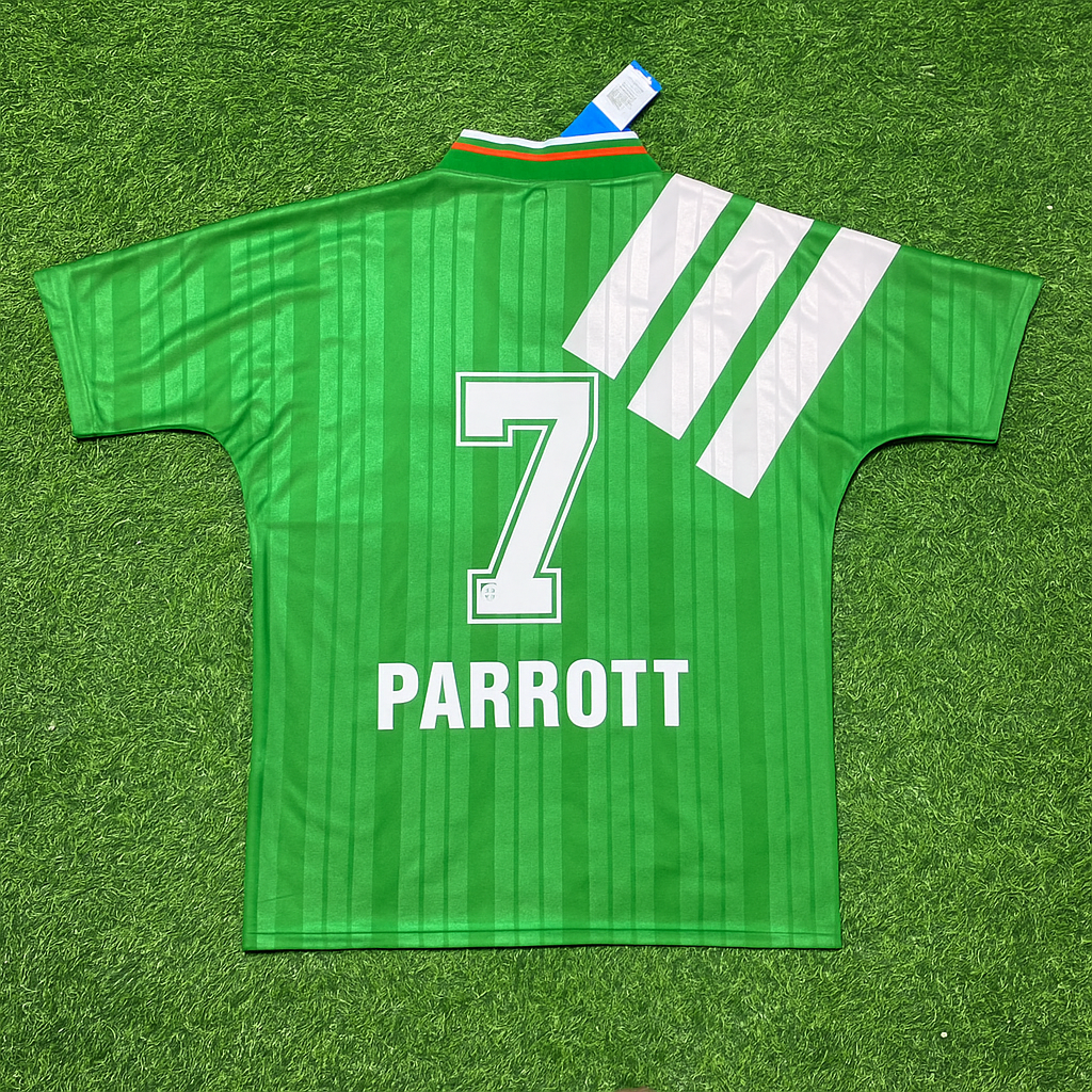 Ireland Retro Football Jersey – Troy Parrott Legendary EIRE – Back View