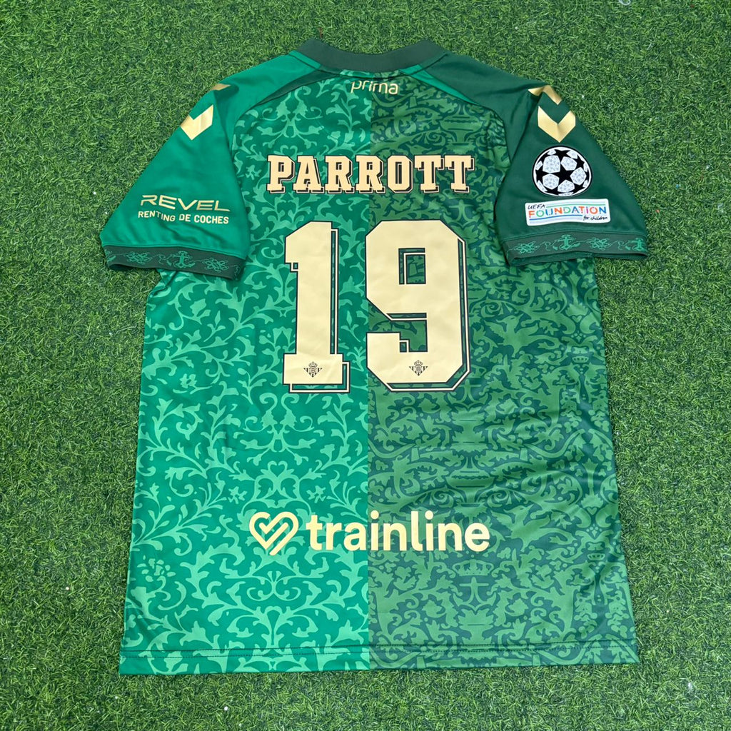 Troy Parrott Real Betis 2027 Away New Season Champions League Patch Football Jersey – Back View