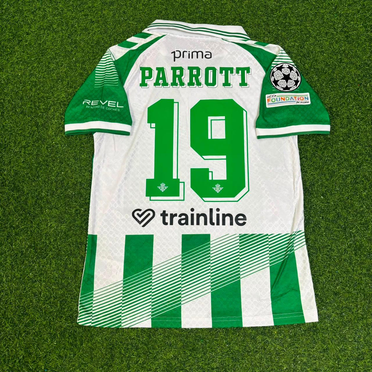 Troy Parrott Real Betis 2027 Home New Season Green White Football Jersey – Back View