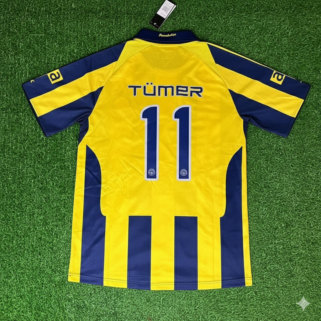 2008/09 Tümer Metin Fenerbahçe Retro Football Jersey – Back View