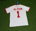 Uli Stein #1 Hamburger SV Retro Heimtrikot 1983 Weiß Fußball – Back View