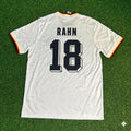 1986 Uwe Rahn #18 Deutschland World Cup Retro Weiß – Back View