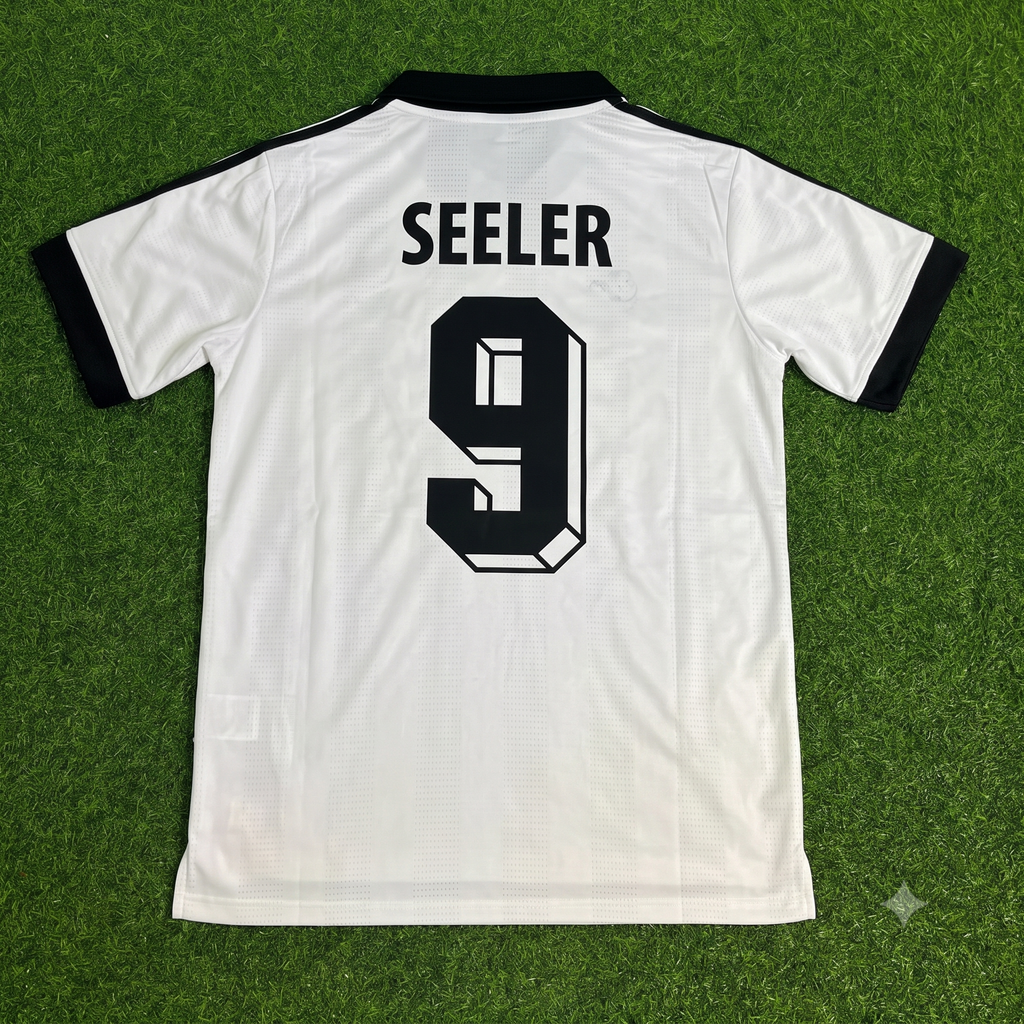 Uwe Seeler Deutschland 1992 Retro Polo – Back View